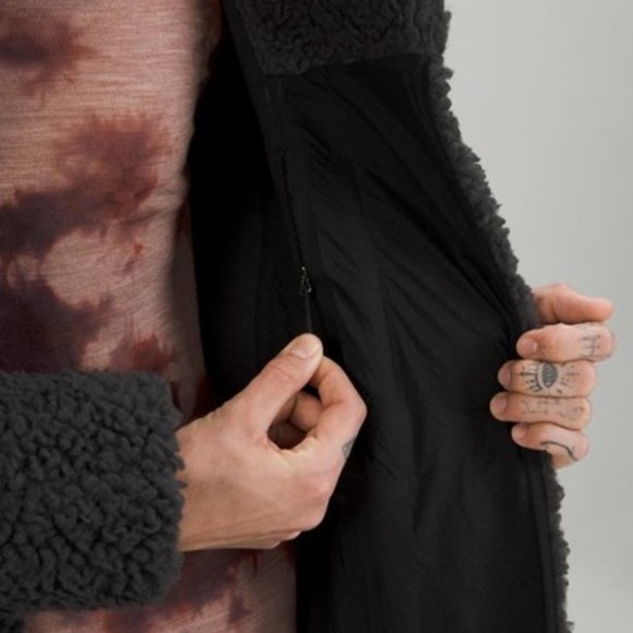 Lululemon Lab Textured Fleece Coat Black NWOT Size 10 - Picture 3 of 6